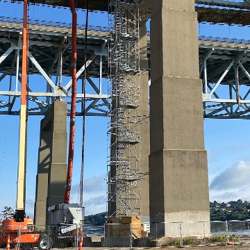 A photo of Atlas' work on the Stair Towers project