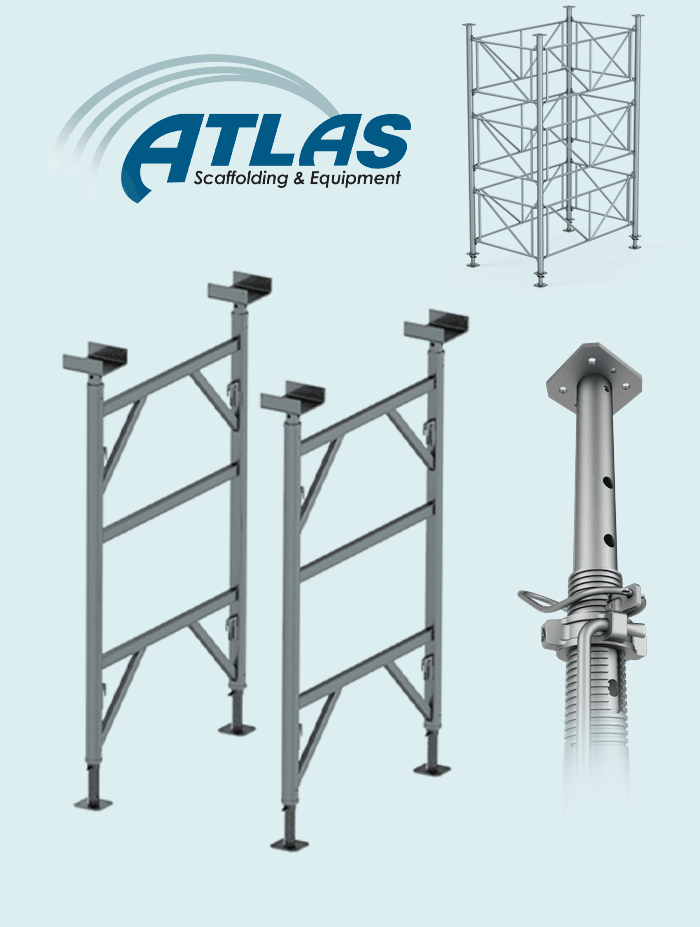 A variety of shoring systems at Atlas Scaffolding & Equipment RI